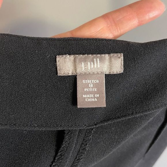 J.Jill Black Stretch Pant Wide Leg | SZ 8 - Picture 11 of 11